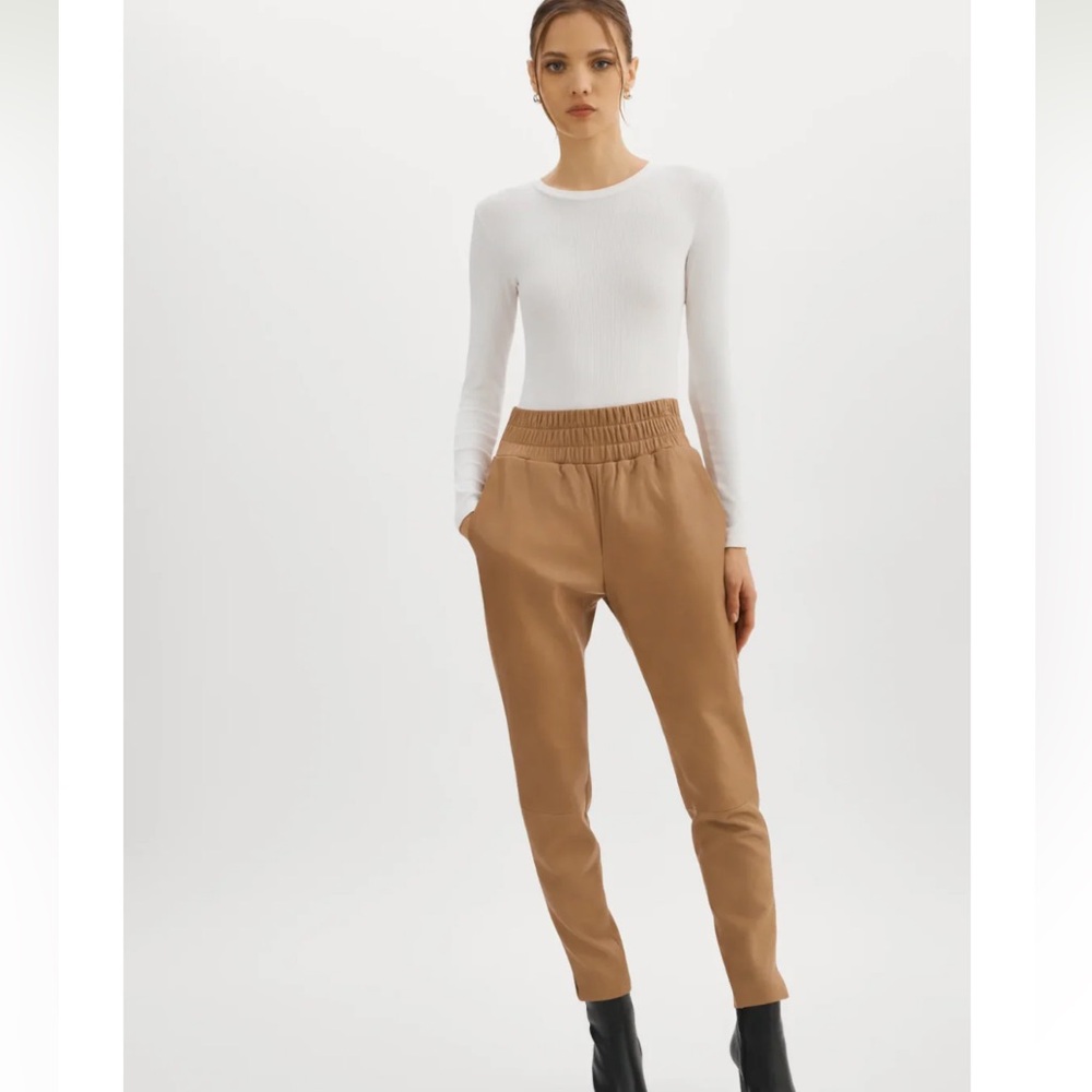 Lamarque Leather Joggers